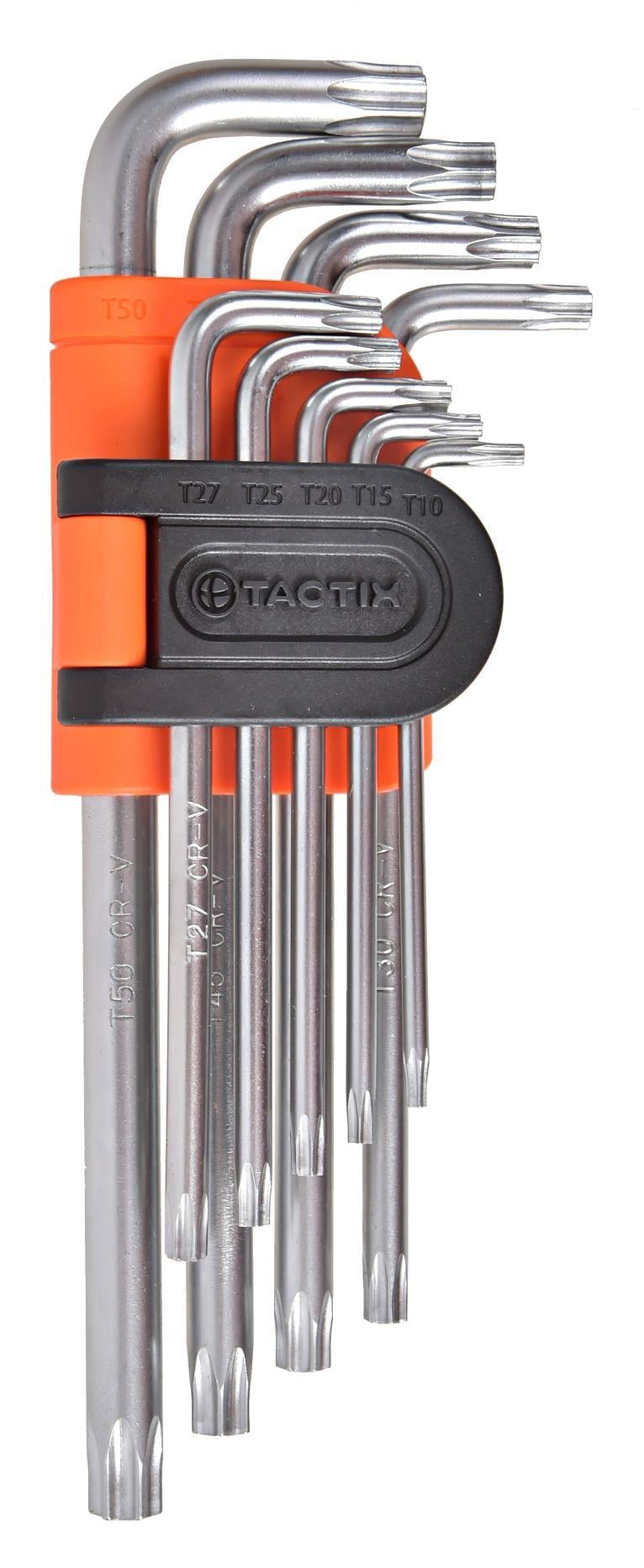 Комплект шестограми Tactix Torx CR-V 1,5-10мм 9 броя