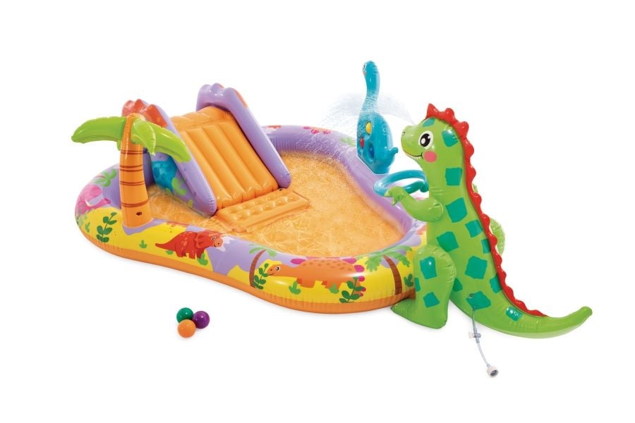 Надуваем център за игра Intex Dino Park 56139NP 201х157х69 см