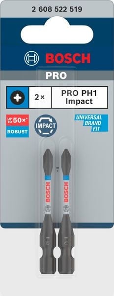 Бит Bosch Pro Phillips Impact PH1 55 мм 2 броя