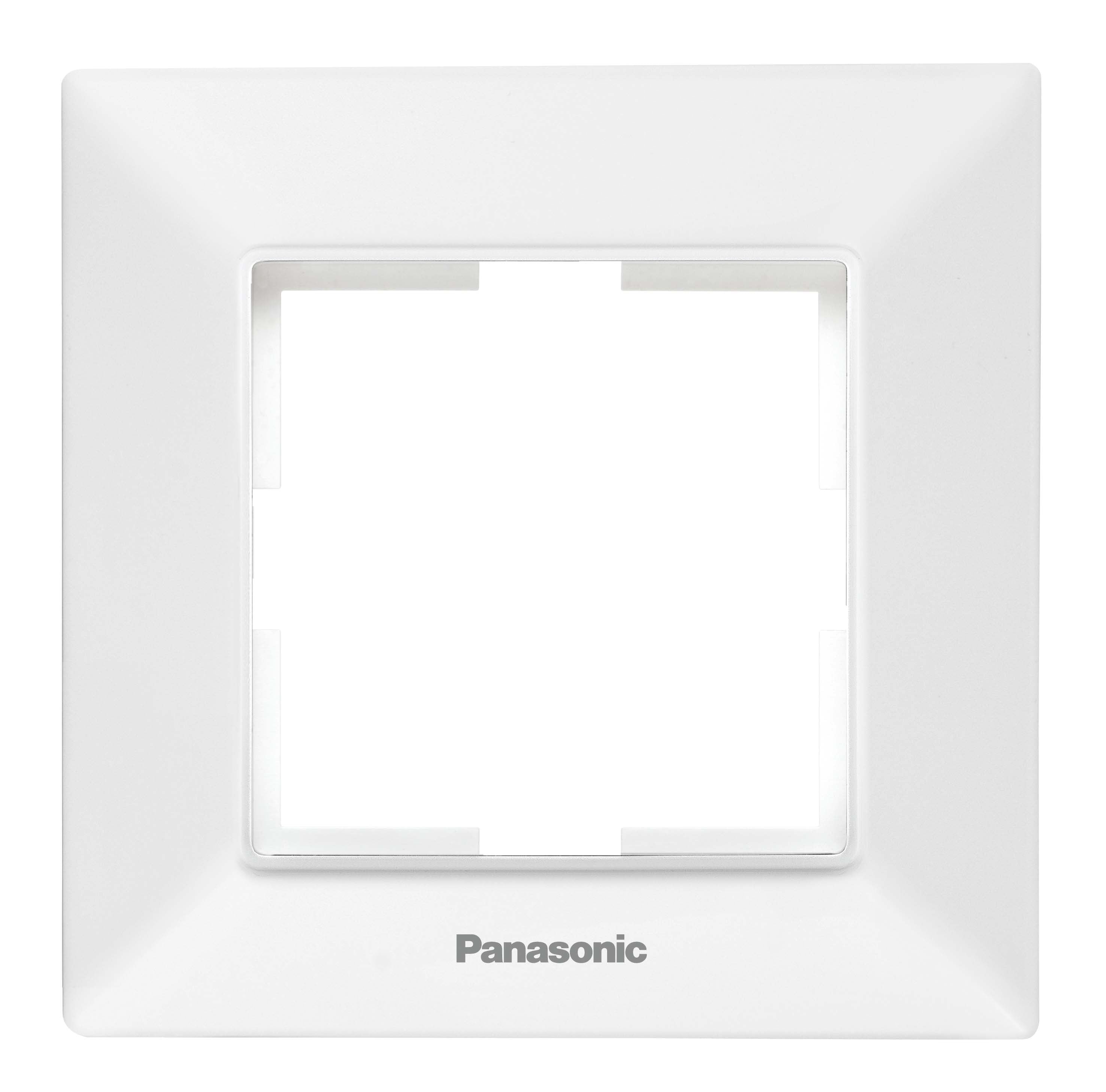 Единична рамка Аркедия Слим Panasonic бяла