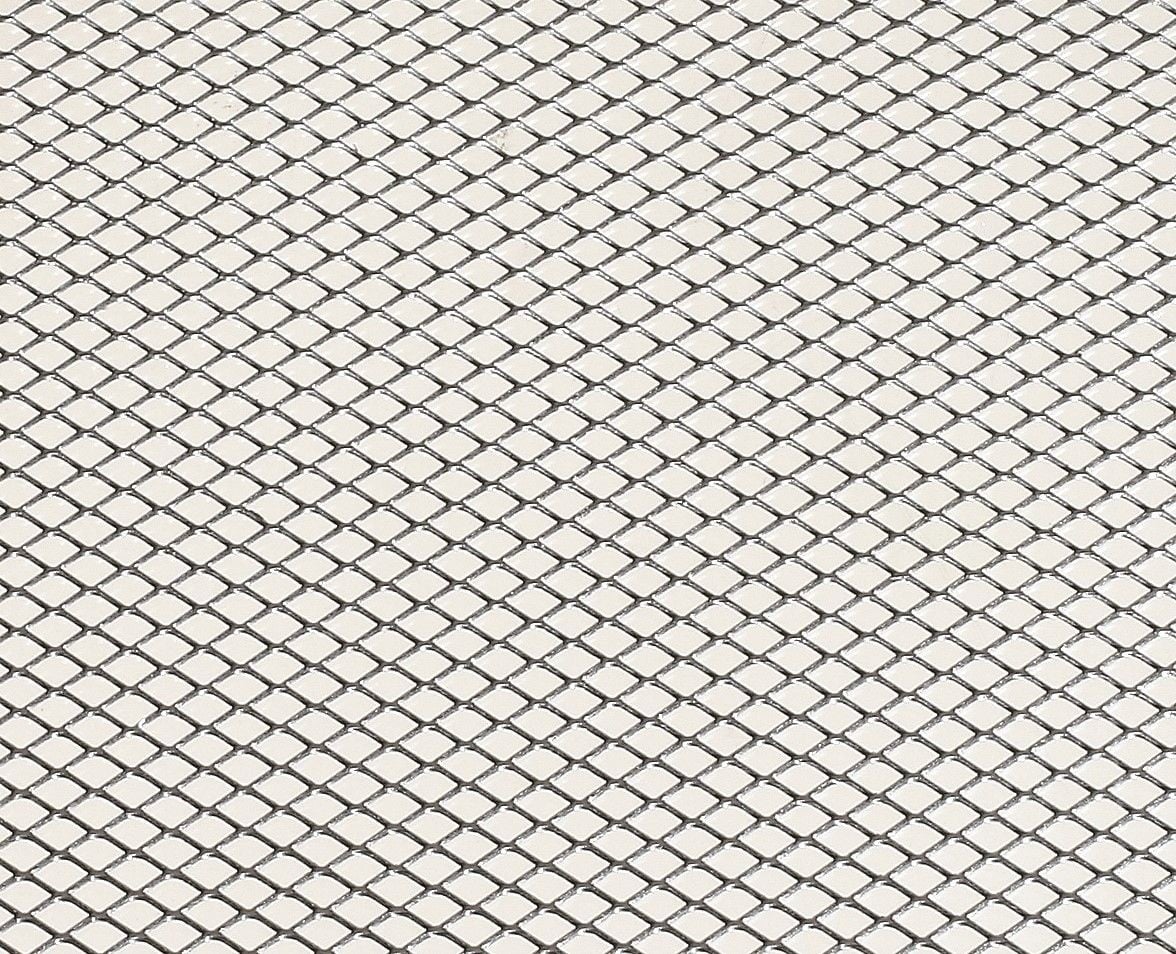Стоманена перфорирана ламарина 1000x400мм / 6x3,3мм сребриста