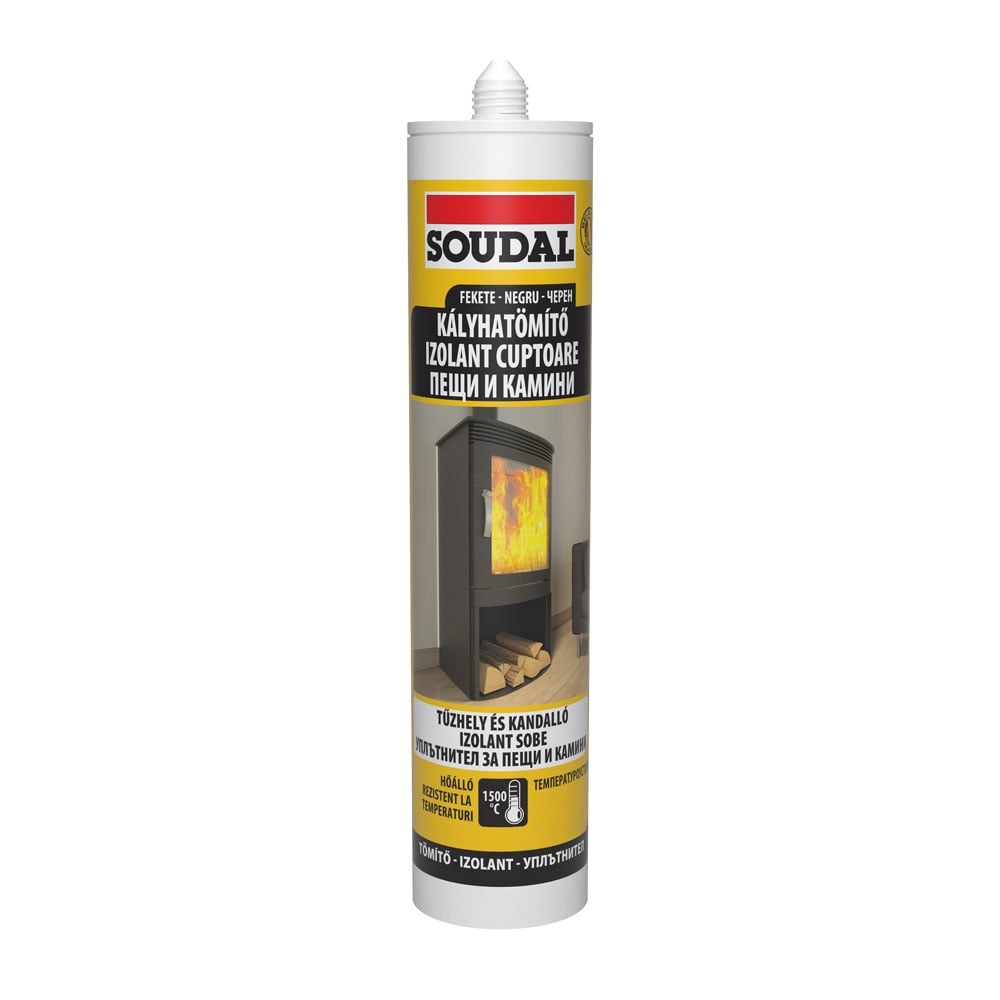 Високоустойчив силикон Soudal до 1500°C 280мл