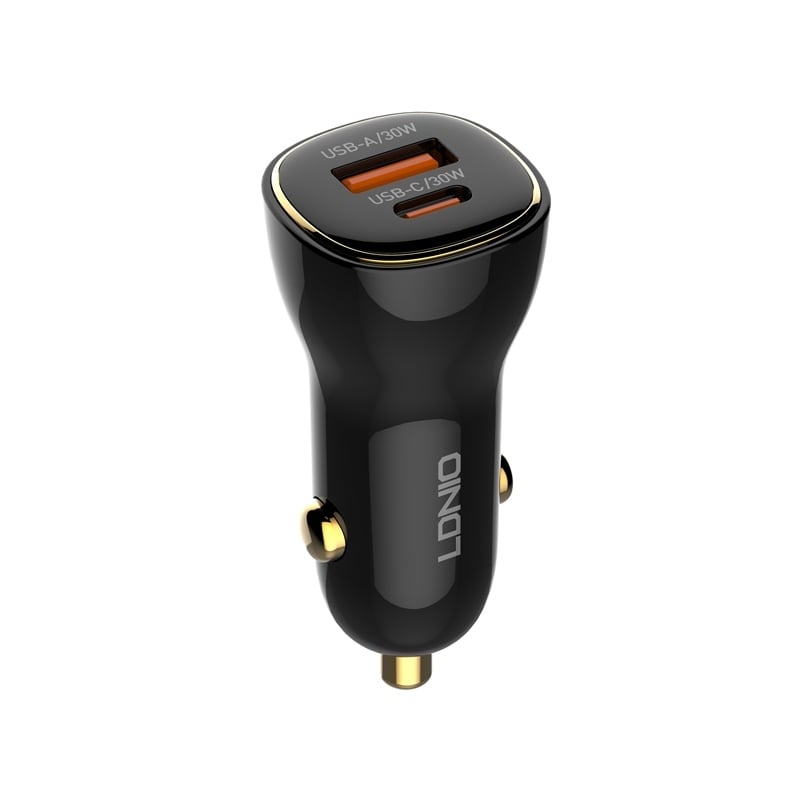 Зарядно устройство за автомобил Ldnio C103 USB-A + USB Type-C