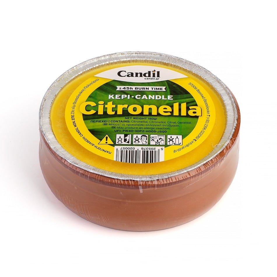 Свещ Citronella NO3 / 14,5x14,5x5,3 см