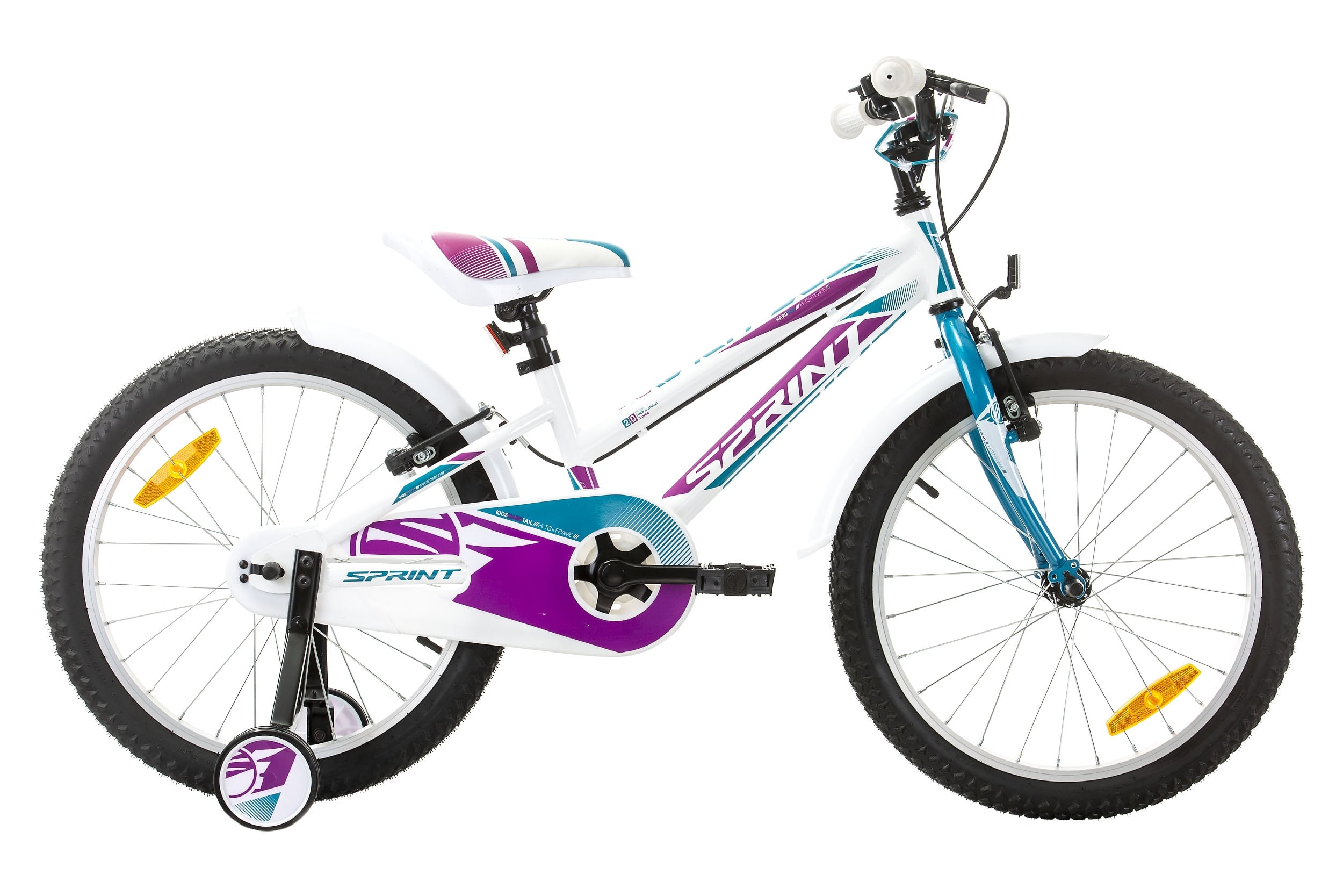 Велосипед Sprint Calypso 20 / 1 SP 20"x25 бяло с виолетово и тюркоаз