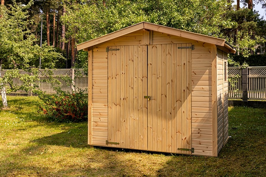 Градински навес барака от скандинавски смърч Upyard кафяв 240x170см