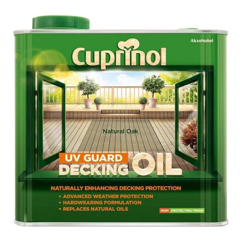 Масло за декинг Cuprinol UV Guard Decking Oil Natural Oak 2,5 л