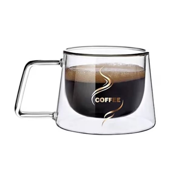 Чаша от двойно стъкло с надпис Coffee 29118