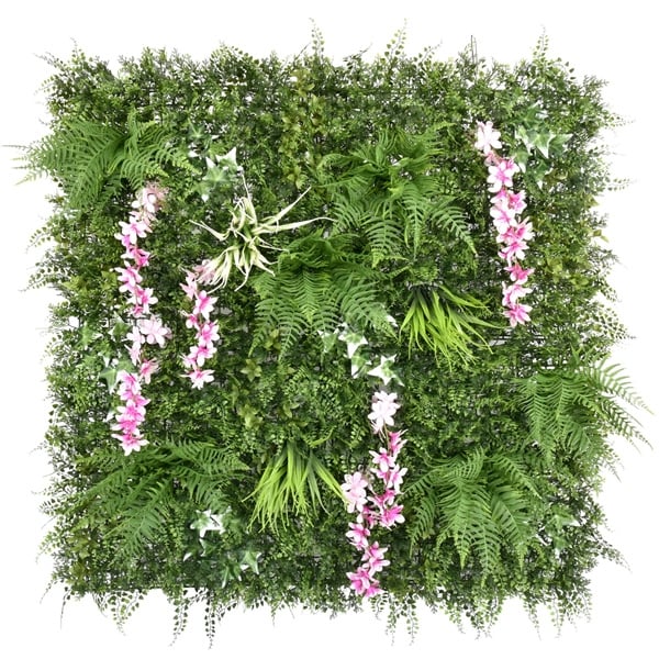 Пано изкуствена зелена декорация My Garden Blooming Creek CCGF224 / 100x100см