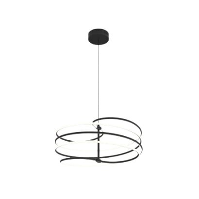 Осветително тяло Ziel Lighting SE-P2933/50 LED черно ø50х12см