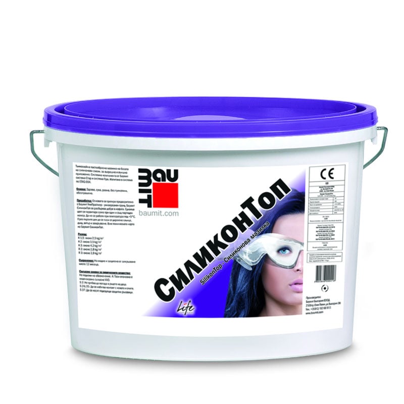 Силиконова мазилка Baumit SilikonTop К1,5 25кг