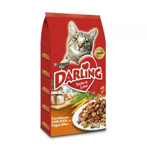 Суха храна за котки DARLING с пиле и зеленчуци 10 кг.